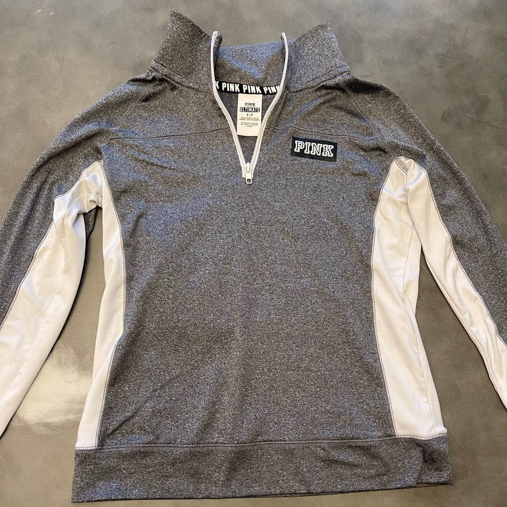 Pink Victoria Secret grey sweater